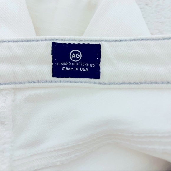 AG Adriano Goldschmied Ballad Slim Boot White Jeans Size 27R Made USA Casual EUC - Picture 8 of 13